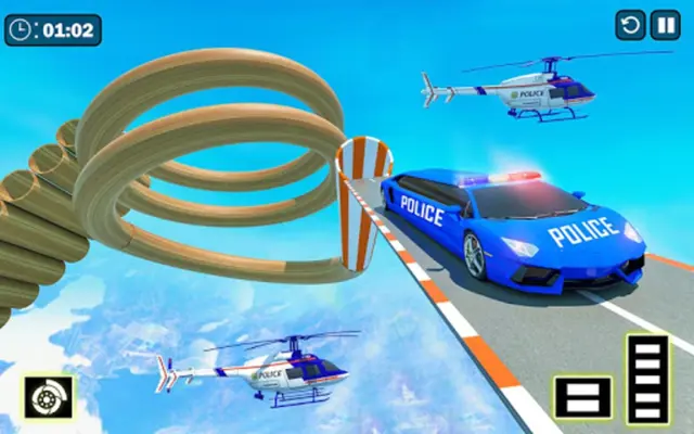 Police Limo Car Mega Ramp GamesNew Racing Games android App screenshot 1